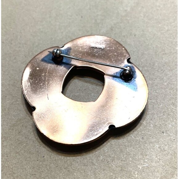 Vintage Renoir Signed Modern Art Brooch Copper - Picture 2 of 6